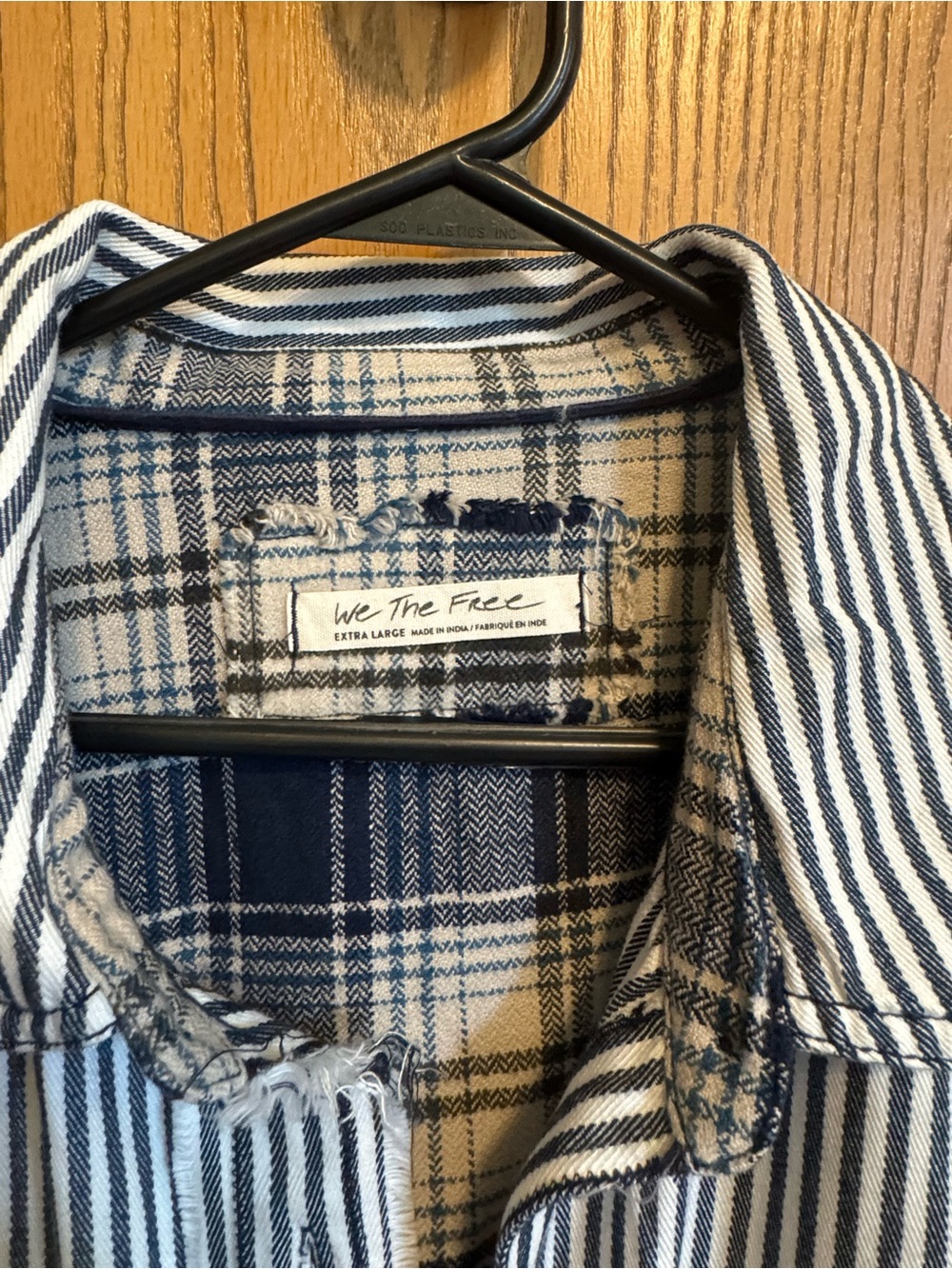 Free People "We The Free" Railroad Dreams button-down shirt - Picture 3 of 5